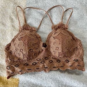 Adella Longline Padded Lace Bralette